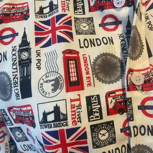 Brittania print button down - Picture 2 of 3